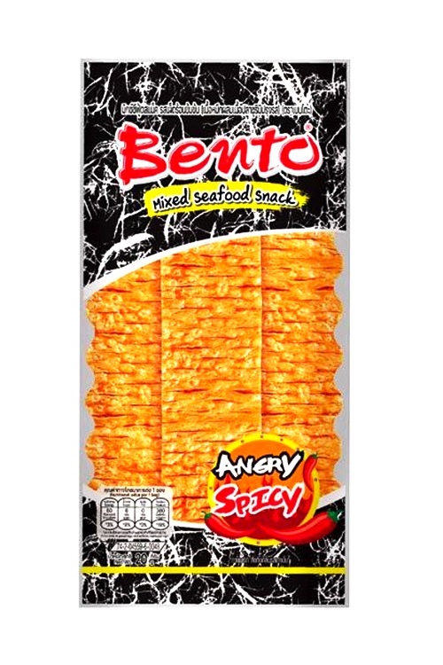 Snack di pesce ultra piccante e speziato - Bento 20g.